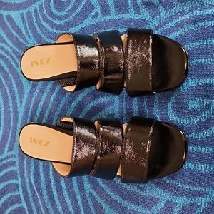 Inez 3-Strap Chunky Heel